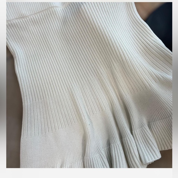 Free People Cream Knit Skirt - Size Large (NWOT) - Picture 3 of 6